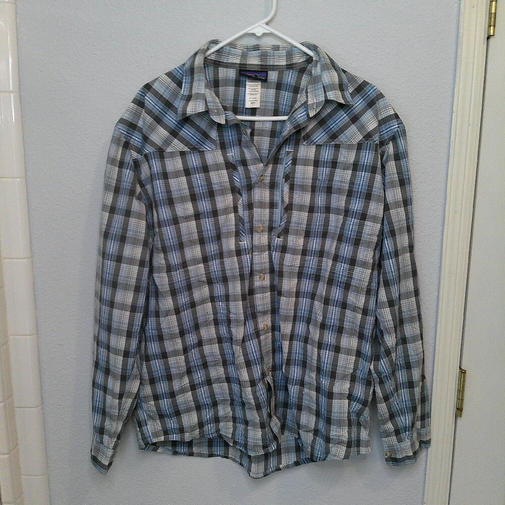 Patagonia dress shirt Pro fly fishing sun shirt for collectors rare mens large